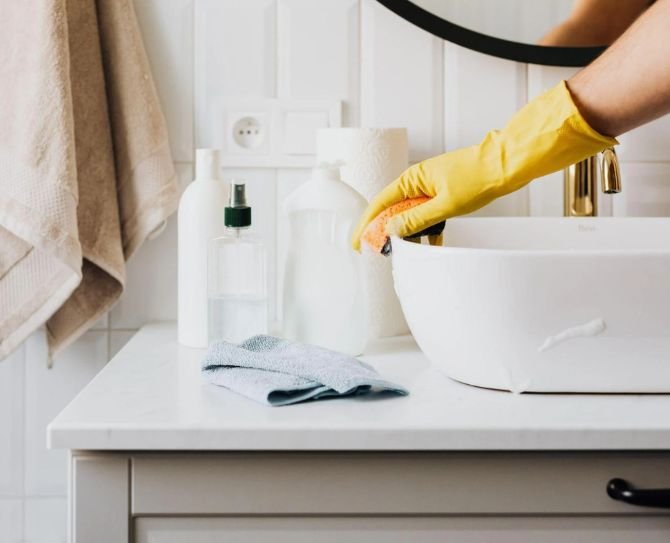 Bathroom Cleaning ransform your bathroom with our deep cleaning services. We remove stains, mold, and grime, sanitizing every surface for a sparkling, hygienic, and fresh-smelling space.